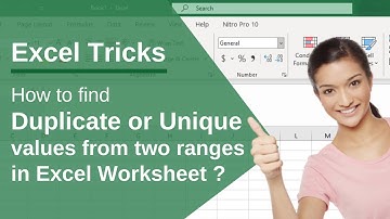 Kutools for Excel | How to find duplicate or unique values from two ranges in Excel Worksheet