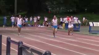 20140830　一橋戦 OP100m　杉森さん　加来