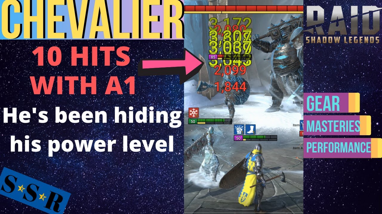 Ten Hits On A1 Chevalier S Covert Potential Raid Shadow Legends Build Guide Youtube