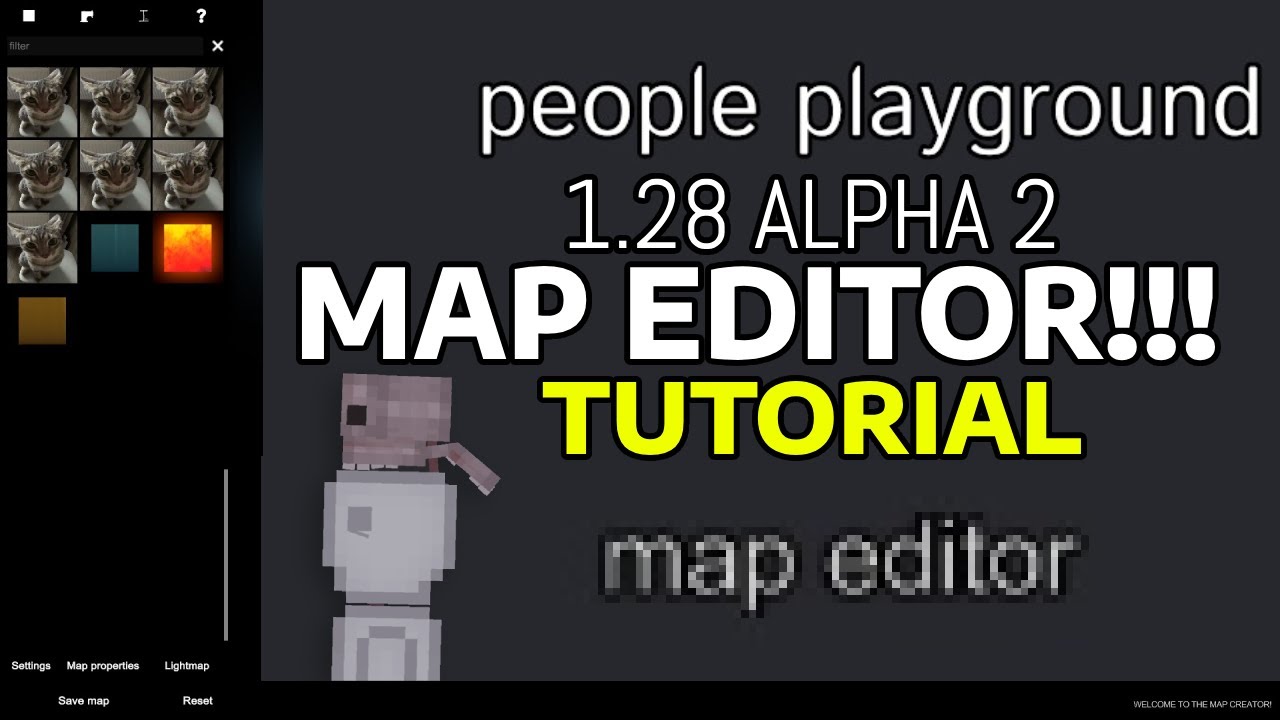 How to GET MAP EDITOR 1.28 ALPHA 2 in People Playground! - YouTube