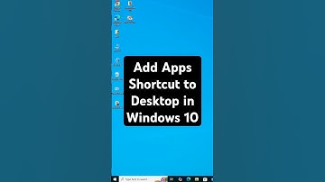 Add Apps Shortcut to Desktop in Windows 10