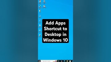 Add Apps Shortcut to Desktop in Windows 10