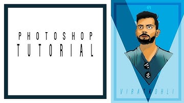 Photoshop Vector Art with brush shading || Virat Kohli || Speed Art || Creative Ani