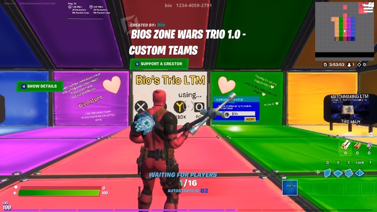 How to play BIOS ZONE WARS Trios in Fortnite! (Cosmic Summer Quests