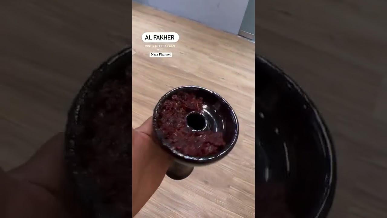 Al fakher Flavor Mixing MEETHA PAAN + Mint with Naaz Phunnel HMD Device