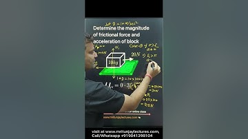 How can find magnitude of frictional Force and Acceleration of the block