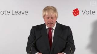Boris Johnson on EU referendum result: no need for haste – video