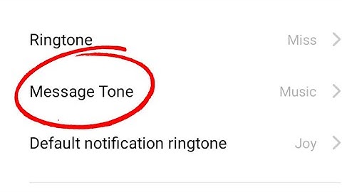 OPPO A1K Message Tone Setting