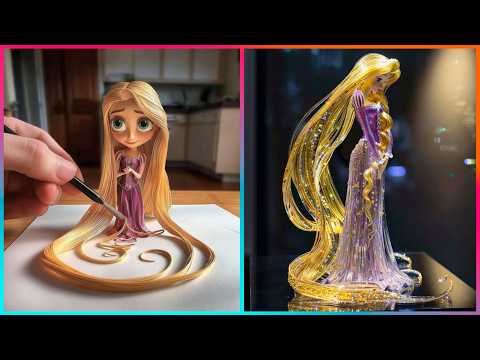 Видео: Удивительное искусство принцесс Диснея, которое находится на другом уровне  ▶ 3