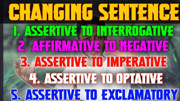 Changing Sentence by Kafi | Transformation of Sentence | How to convert | How to change | How to