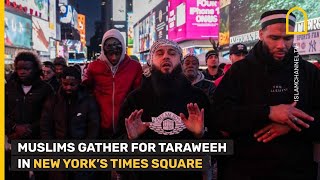 2,000 Muslims gather in New York's Times Square to start Ramadan 2024