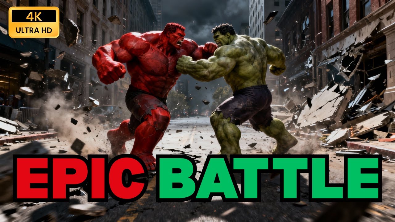 Red Hulk vs Hulk | Epic fight scene (2026)
