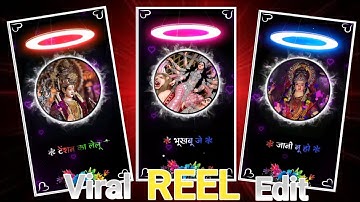 3D Navratri Status Video Editing Tutorial Vnapp || Durga Puja Moving Status Video Editing Kinemaster