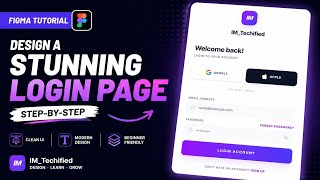Figma Login Page Design for Beginners | Clean &amp; Modern UI