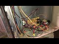 Hacked up Lennox gas furnace and frozen Rheem AC unit