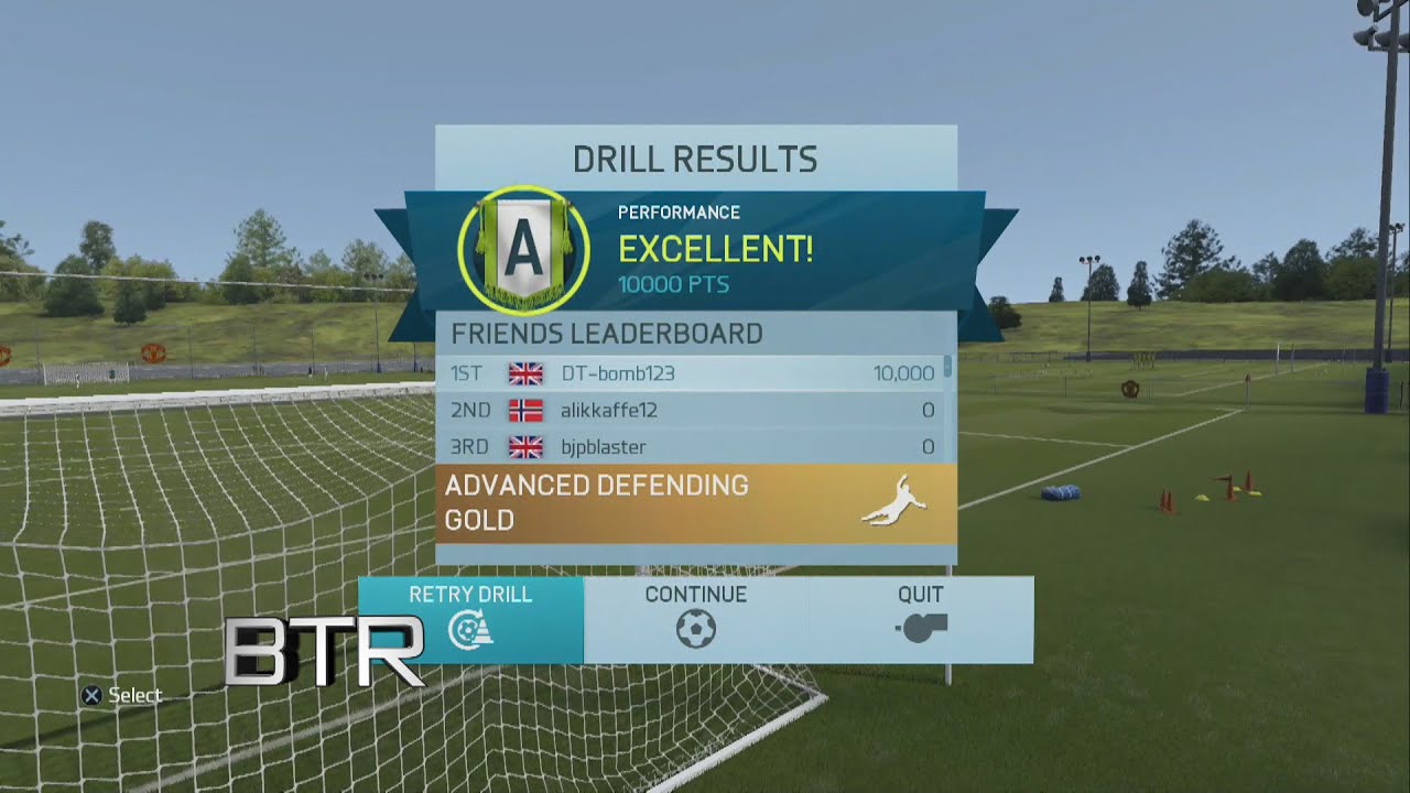 Fifa 16 Skill Games Advanced Defending Gold Level