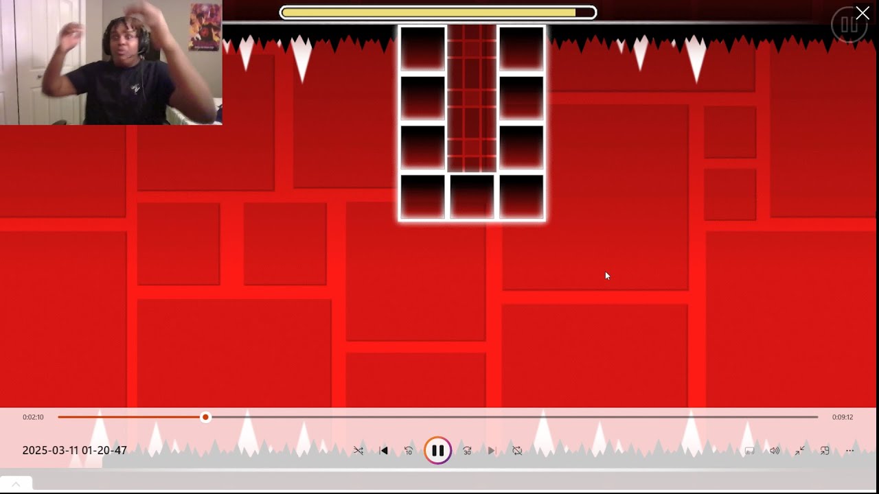 Part 1 of Beating Every Level on Geometry Dash - YouTube