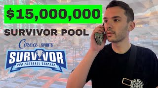 Entering $15,000,000 NFL Survivor Pool (3 Times)
