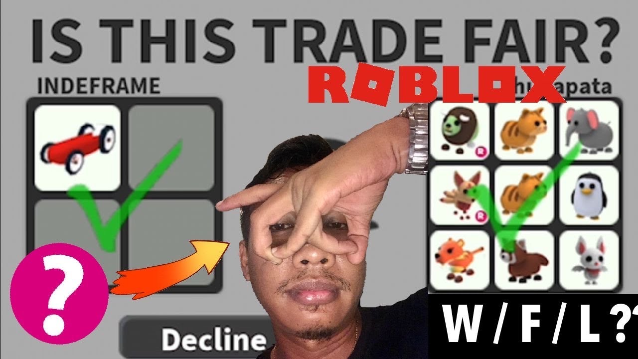 what people trade for indeframe inventory adopt me roblox