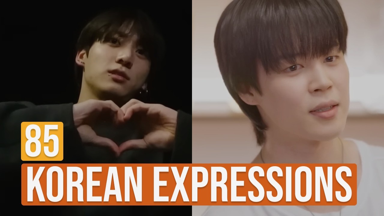 85 Korean Expressions from JUNGKOOK & JIMIN | Shadowing, Speaking, Listening, Fluency