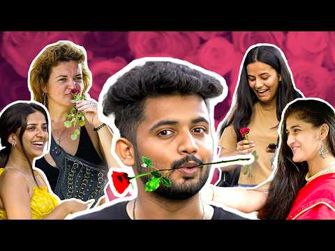Giving GIRLS a SURPRISE! 🌹😮