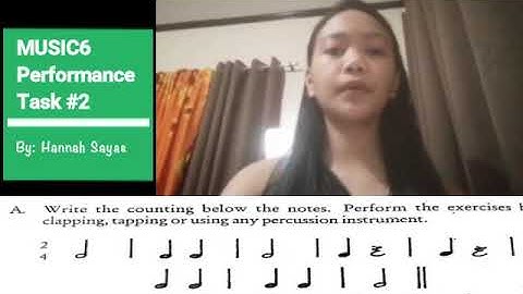 MUSIC6-PERFORMANCE TASK#2