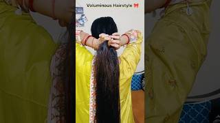 Try This Voluminous Hairstyle Using Only Clutcher 😲✨ #hairstyle #voluminoushair #ytshorts #reels