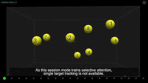 NeuroTracker Selective Session Mode