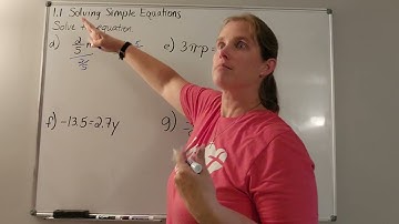 1.1 Solving Simple Equations (Big Ideas Math - Grade 8, Blue Book)