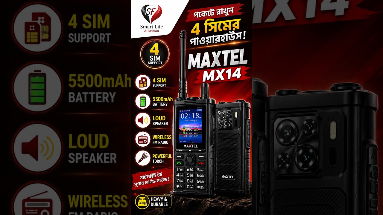 New Maxtel Max 14 Black