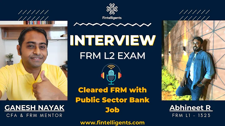 Cleared FRM with Full Time PSU Banking Job| Abhineet R | FRM Level 2 | WhatsApp +91 9819137880