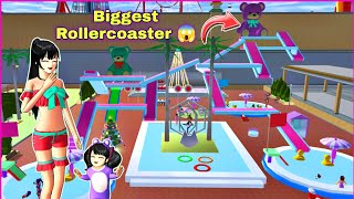 MAP UPDATE : Big Rollercoaster Zigzag Summer Baby and Kids Park in Sakura School Simulator