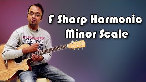 How To Play - F Sharp Harmonic Minor Scale - Guitar Lesson For Beginners