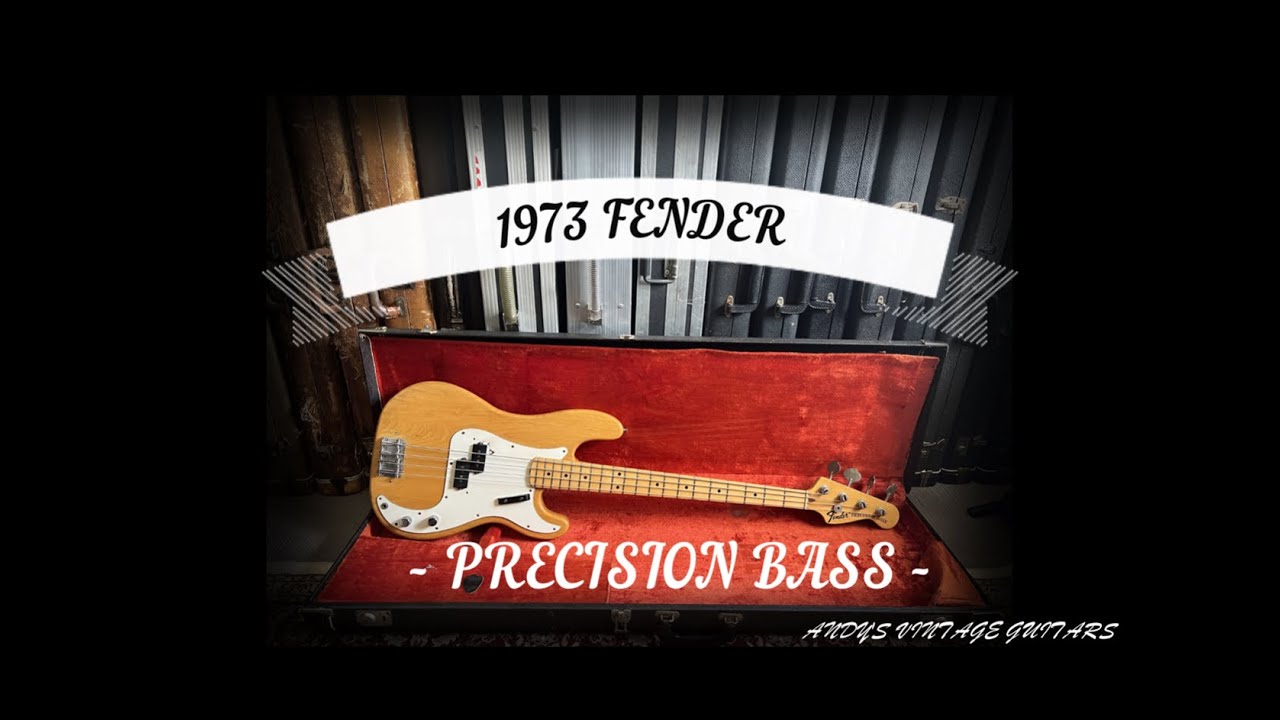 1973 FENDER PRECISION BASS - NATURAL FINISH - Andy's Vintage