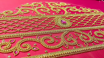 How to make Simple blouse designs || Maggam work blouse || #aariembroidery2_0 #aariwork