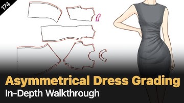 2” Grading for Asymmetrical Dress Patterns: Avoid These Mistakes [Pattern Making Tutorial]