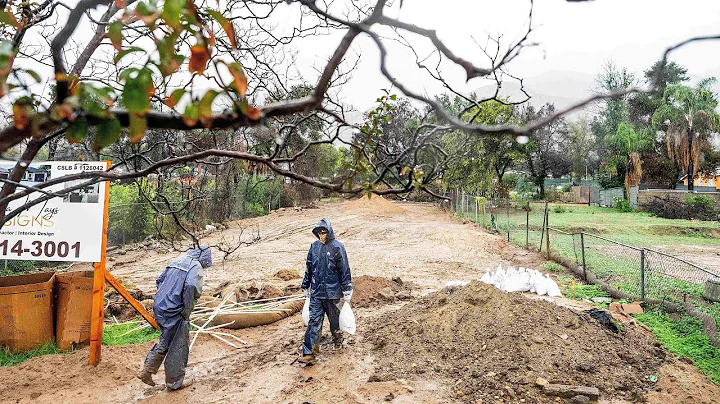 Atmospheric river hits Southern California with risks of flash floods in fire-ravaged areas, coast