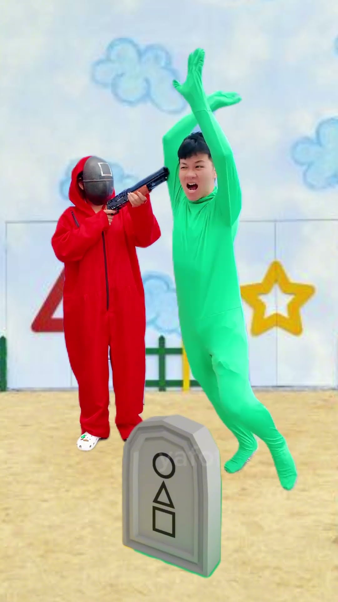 ACC - Thử Thách Ném Ngã Bia Đá || Stone Stele Throwing Challenge. #funny #trending