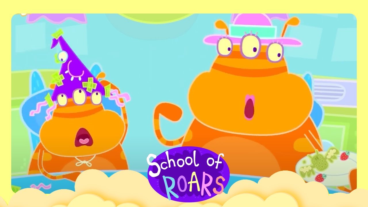 😱 Brave Little Monster Goes to School School👾 +More Cartoon for Kids | School of Roars 
