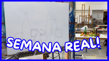 Una semana estudiando artes visuales (dibujos, procesos y caos)