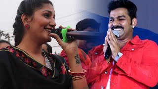 Sapna Chaudhary Created A Stir By Singing Pawan Singhs Song.