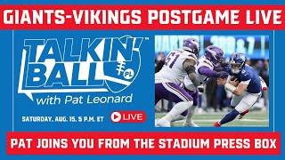 POSTGAME LIVE: Who stood out in Giants' preseason opener vs. Vikings