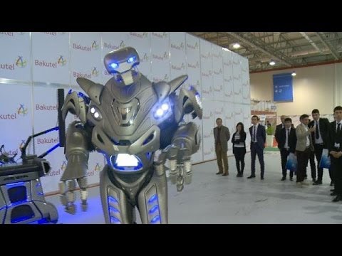 Titan the robot, smart houses and an interactive blackboard at Baku tech innovation show