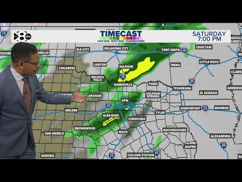 DFW Weather: Rain chances move through DFW this weekend - YouTube
