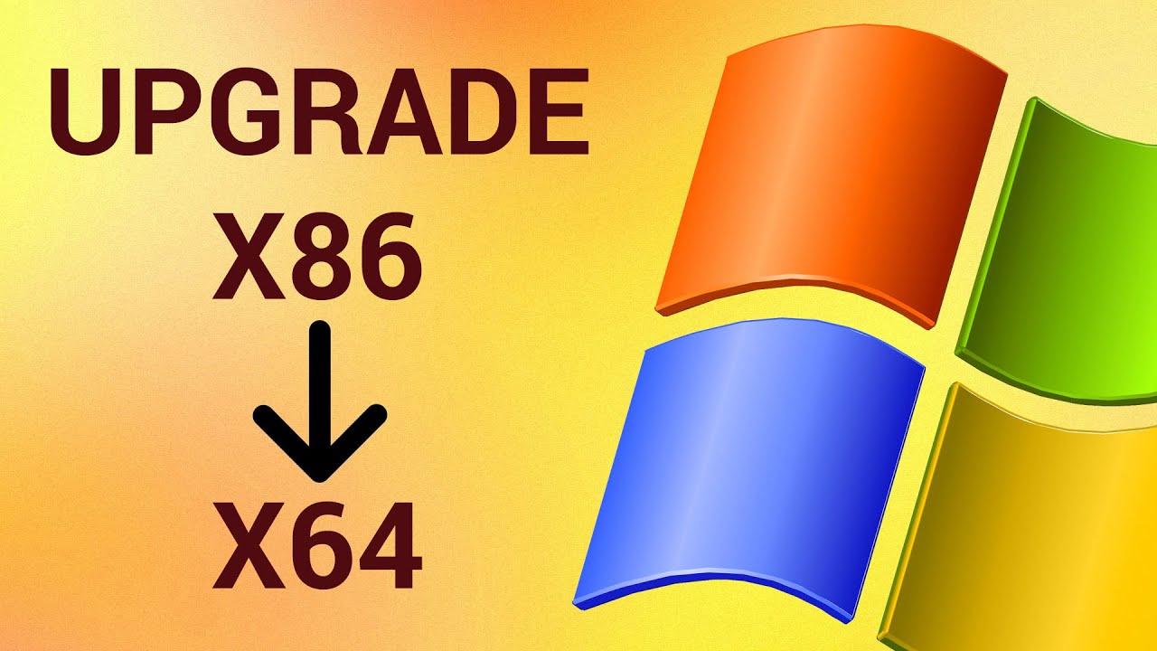 can we upgrade windows 7 32 bit to 64 bit without format