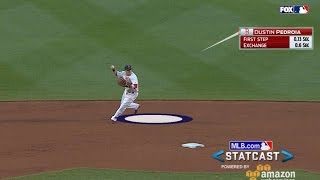 LAA@BOS: Statcast breaks down Pedroia's slick play