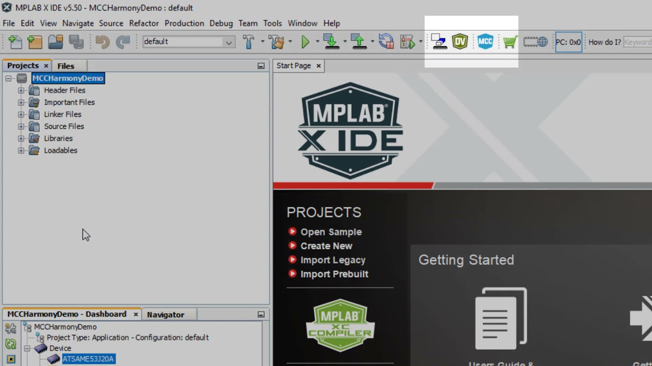Creating a MPLAB® Harmony Project in MCC - YouTube