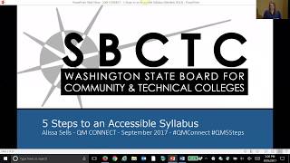 AccessAbility: 5 Steps to an Accessible Syllabus