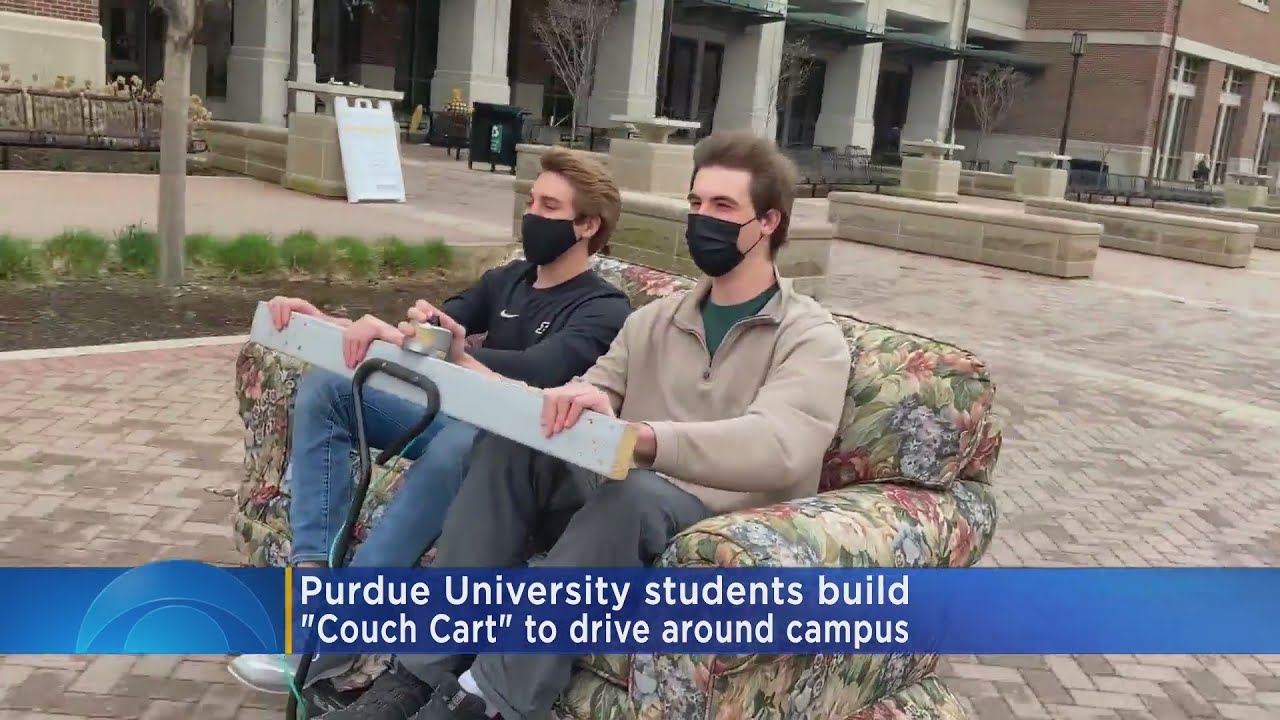 Purdue Students Showcase 'Couch Cart' YouTube