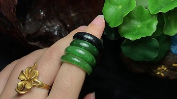 Nhẫn tròn ngọc bích canada ( Nephrite) tại Ruby Stone